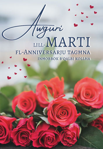 Picture of AWGURI LIL MARTI FL-ANNIVERSARJU TAGHNA KARTOLINA